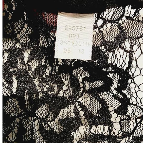 Victoria's Secret VS Satin Lace Faux Wrap Black Dress Size Small - Picture 7 of 9